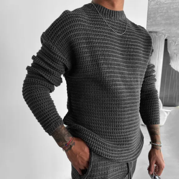 Oversize Knit Pullover - Ootdyouth.com 