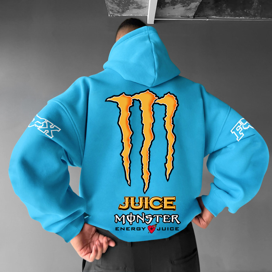 

Übergroßer Kapuzenpullover Im Energy-Drink-Stil