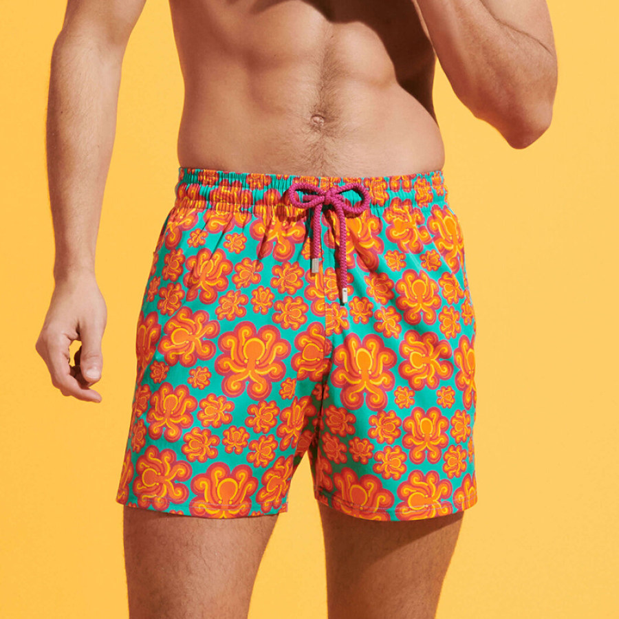 

Herren Stretch-Badeshorts Poulpes Neon