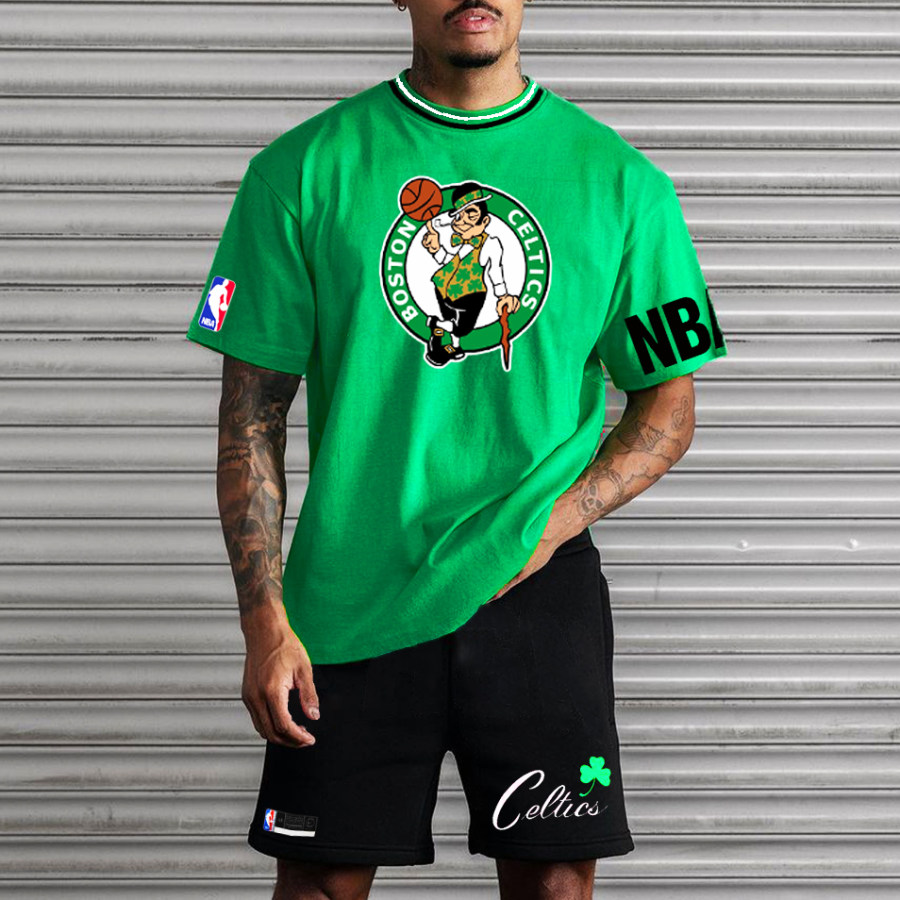 

Traje Extragrande De Manga Corta De Los Boston Celtics De La NBA Para Hombre