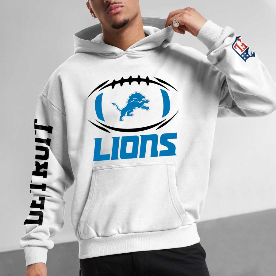 

Sudadera Con Capucha Informal Con Estampado Del Super Bowl De La NFL De Los Detroit Lions Para Hombre