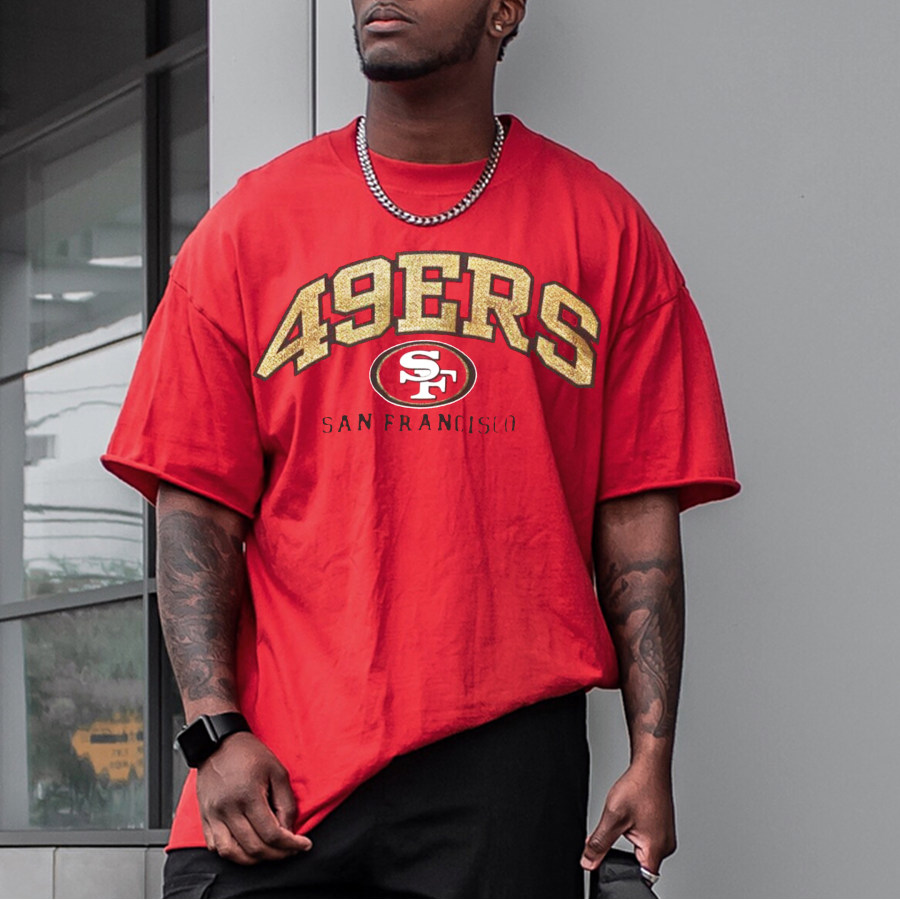 

T-shirt Unisexe Surdimensionné Vintage Du Super Bowl 49ers