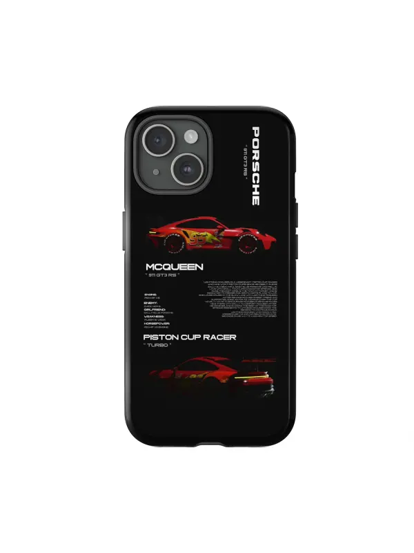'Black & Red Racing' Double Layer Hard Case - Spiretime.com 