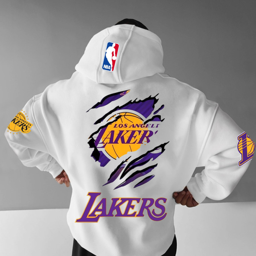 

Sudadera Con Capucha Holgada De Gran Tamaño De Los Angeles Lakers De La NBA