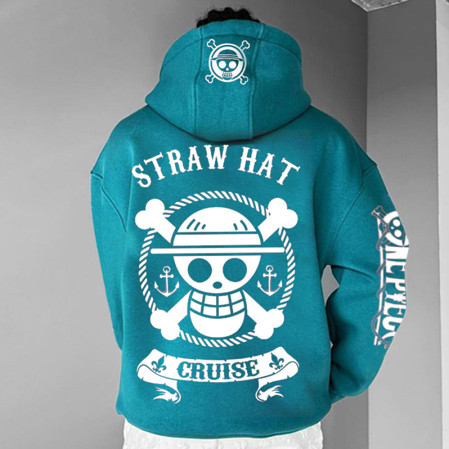 

Sudadera Con Capucha Unisex Extragrande Con Estampado "One Piece"