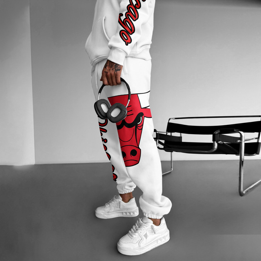 

Pantalones Deportivos Con Estampado De Baloncesto Estilo Callejero Para Hombre