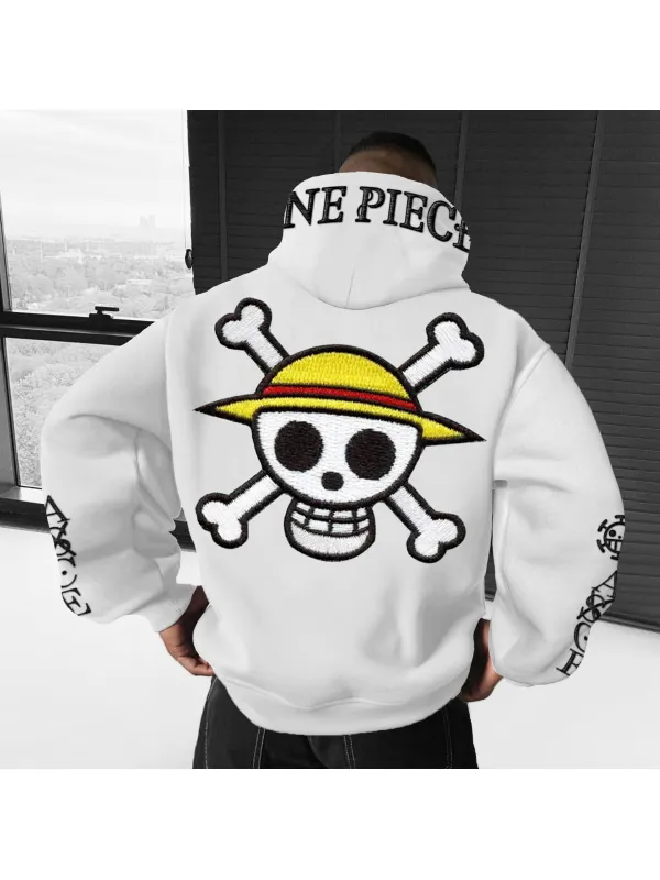 Unisex Oversized One Piece Embroidered Hoodie - Ootdmw.com 