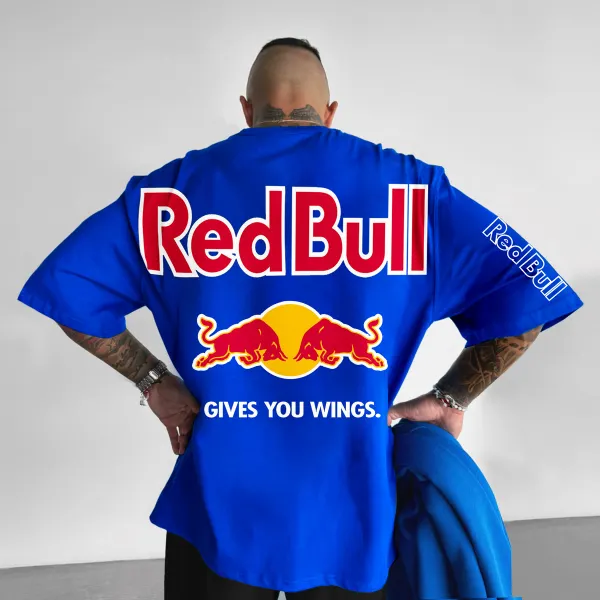 Oversized Bull Energy Drink T-shirt - Cotosen.com