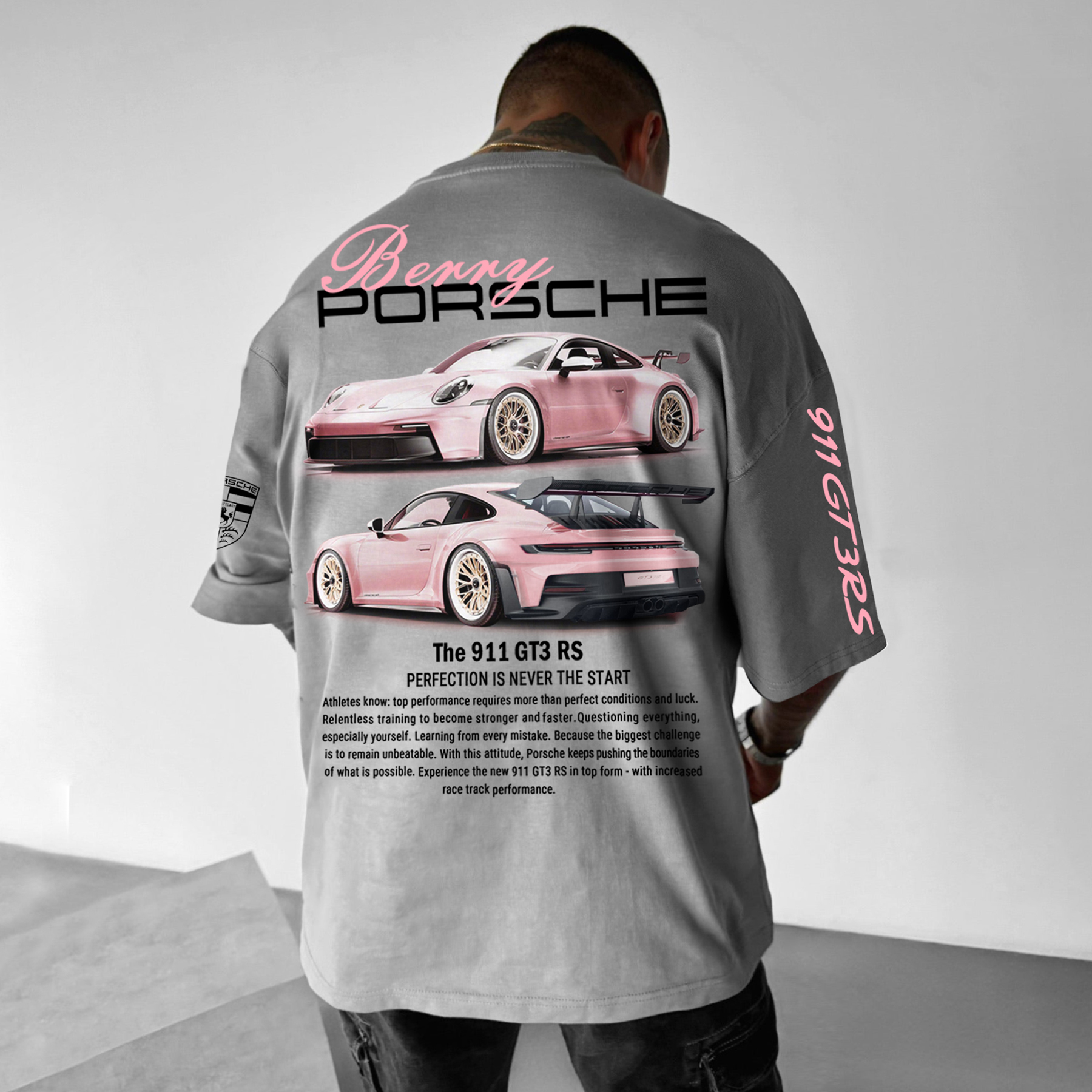 Oversize Sports Car 911 GT3RS T-shirt