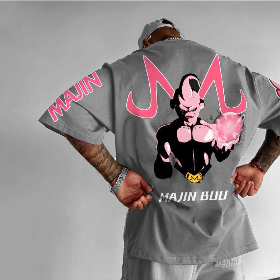 

Camiseta Unisex Extragrande Con Estampado DBZ Buu