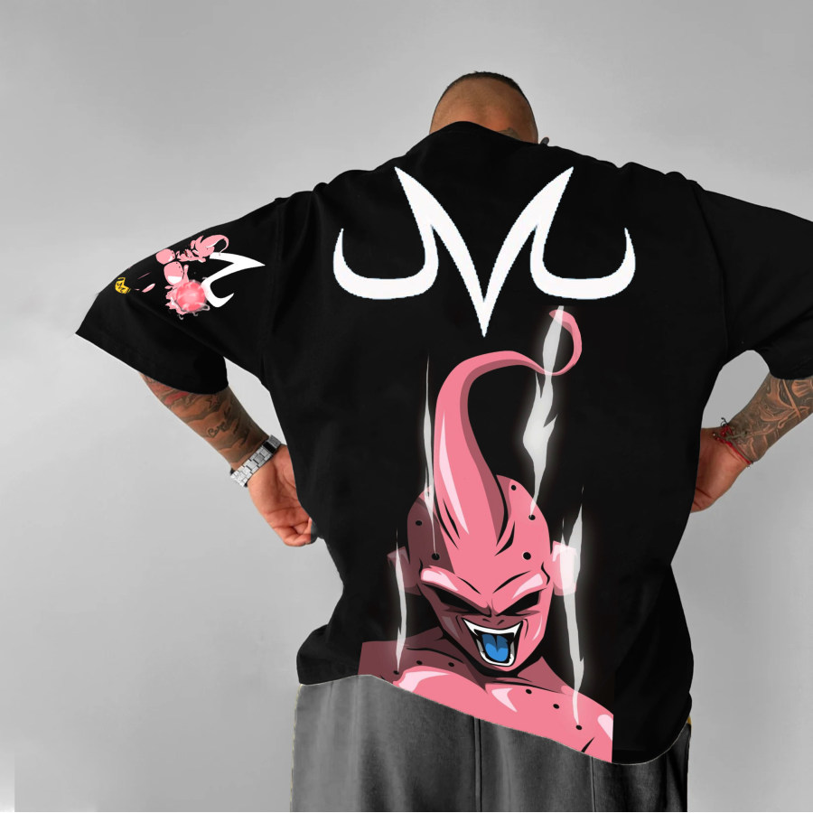 

T-shirt Surdimensionné Unisexe à Imprimé Anime DBZ Buu M