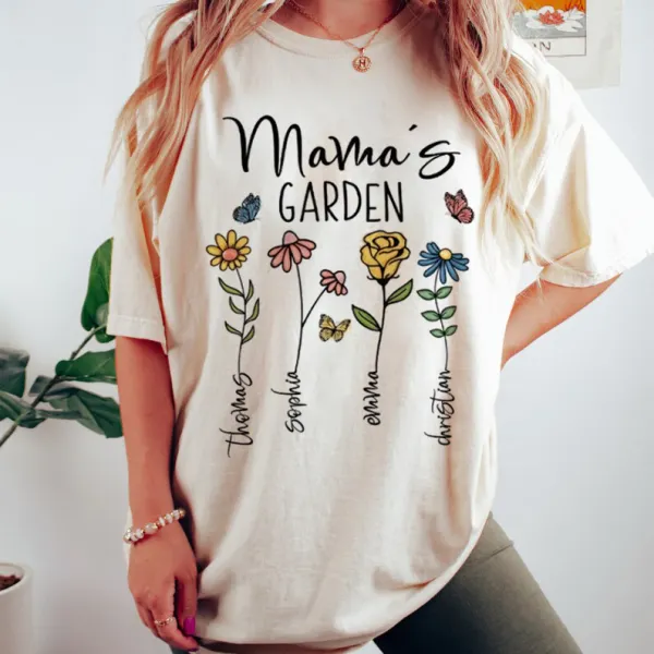 Women's Floral Print Cotton Casual T-shirt - Zivinfo.com 