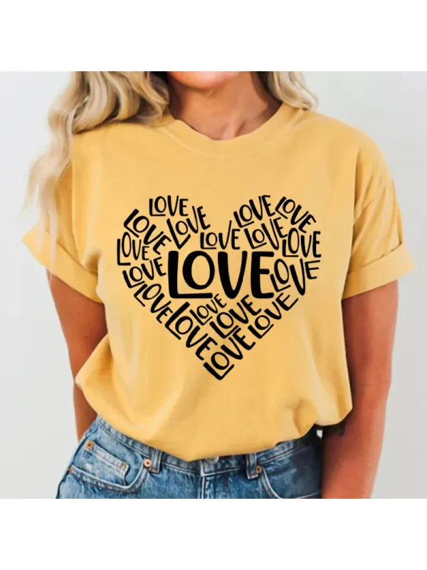 Women's Mother's Day Printed Casual T-Shirt - Anrider.com 