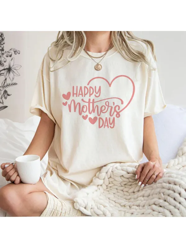 Women's Mother's Day Printed Casual T-Shirt - Valiantlive.com 