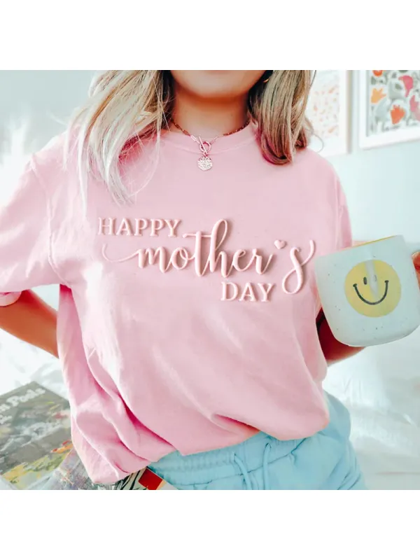 Women's Mother's Day Printed Casual T-Shirt - Spiretime.com 