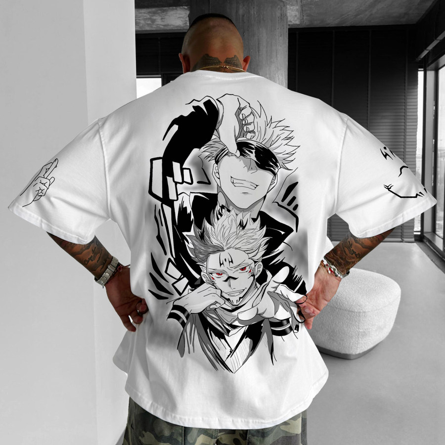 

OUnisexe Décontracté Anime Imprimé T-shirt Jujutsu Kaisen T-shirt