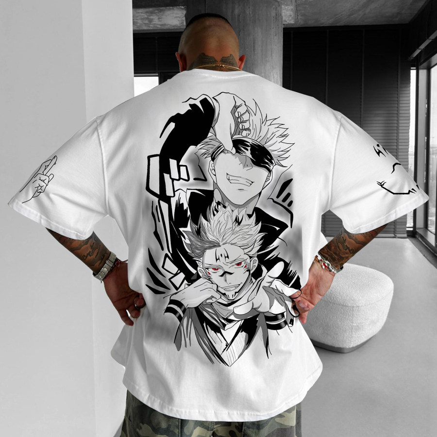 

Camiseta Informal Con Estampado De Anime OUnisex Camiseta Jujutsu Kaisen