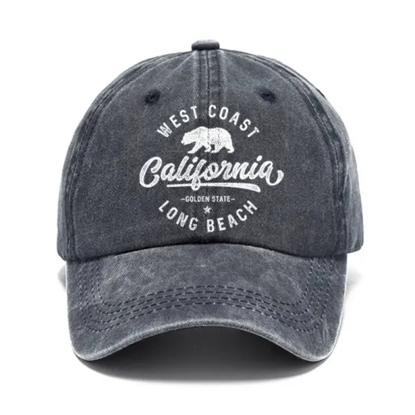 Men's Vintage California Print Holiday Hat - Ootdyouth.com 