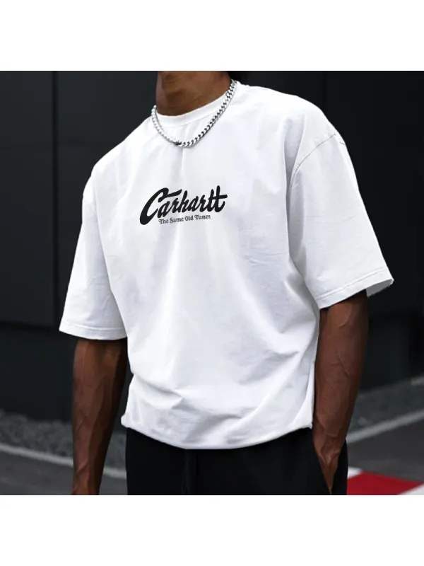 Men's Carhartt Print Oversized T-Shirt - Ootdmw.com 