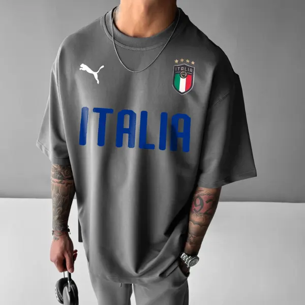Italy FC Oversize Tee - Ootdyouth.com 