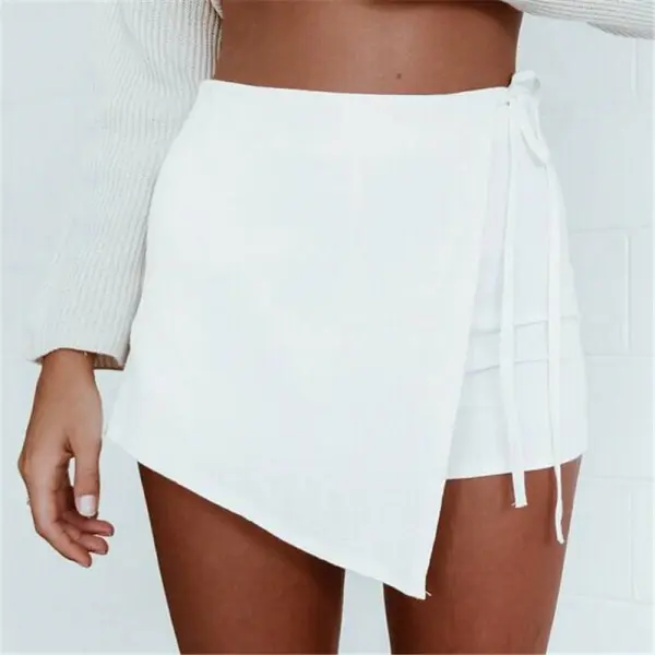 Irregular bandage short summer skirt pants thin shorts wq53 - Leanarea.chimpone.com 