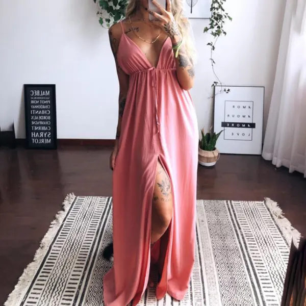 Fashionable casual hanging loose dress - Leanarea.chimpone.com 