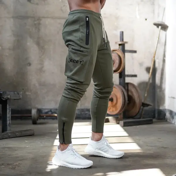 Men's Fashion Casual Lace Up Trousers - Sanhive.com 