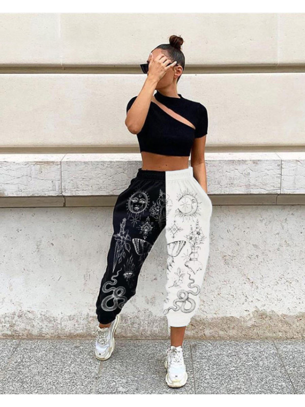 2 tone track pants