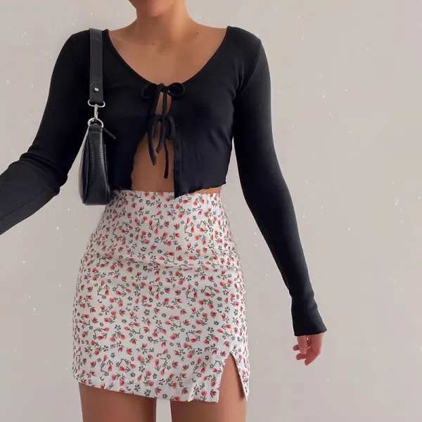 2020 autumn new strappy little sexy knitted top - Leanarea.chimpone.com 