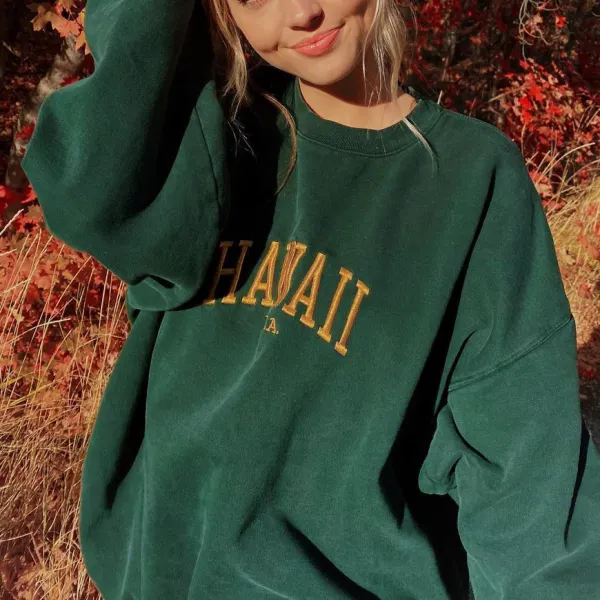 Modern Printed Colour Long Sleeve Sweatshirt - Honeylop.chimpone.com 