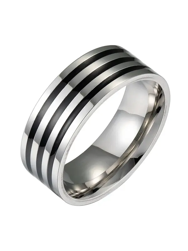 Stainless steel men's drip ring simple fashion bracelet - Oasisjoy.com 