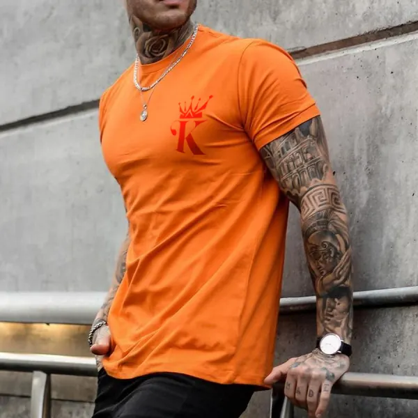 Street Style Poker Print Short Sleeve T-shirt - Styletaken.chimpone.com 