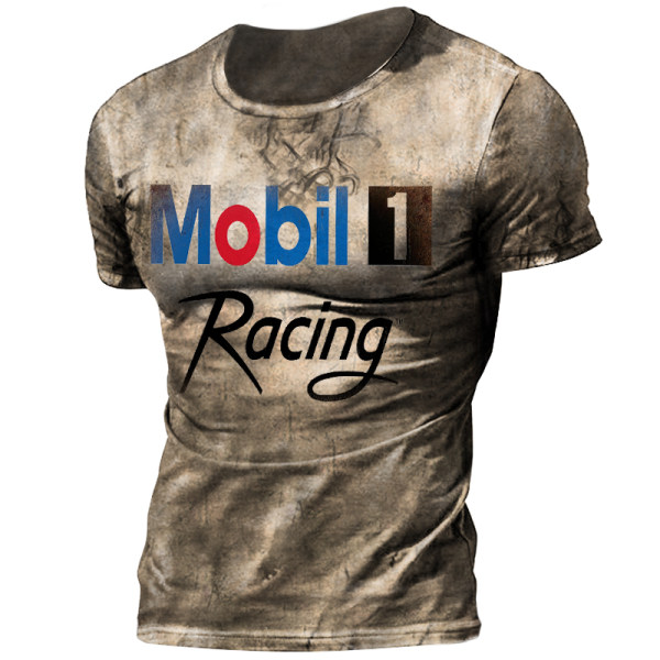 old skull motor oil t shirt
