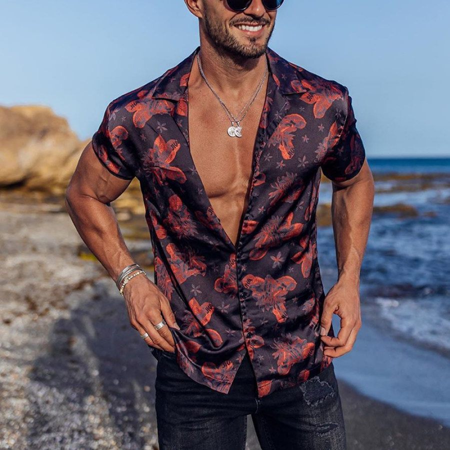 

Men's Casual Short Sleeve Printed Shirt