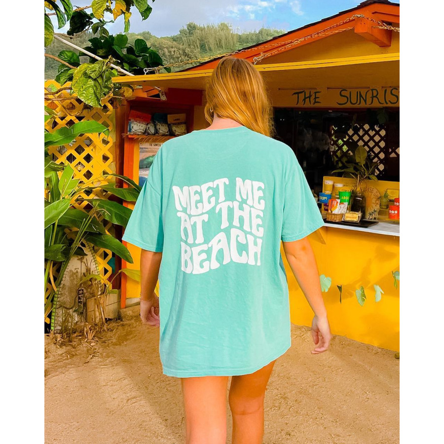 

MEET ME AT THE BEACH Casual T-shirt