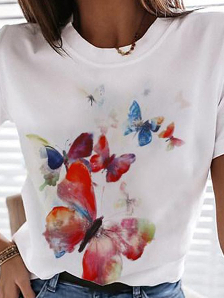Summer Casual Loose Short Sleeve T Shirt