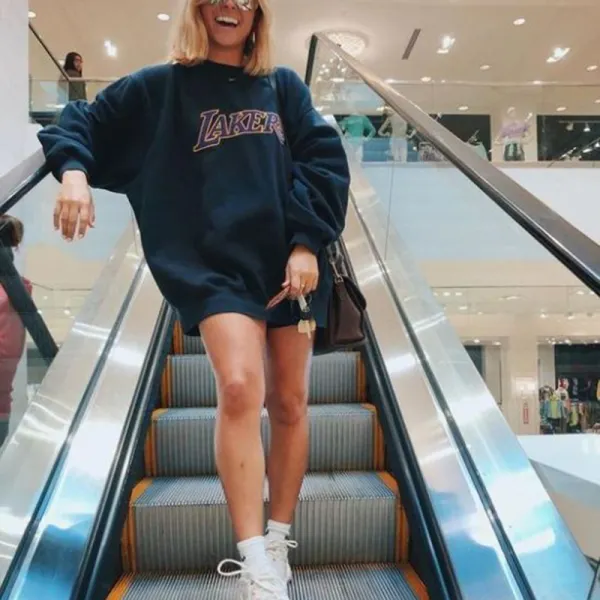 Womens Loose Letter Sweatshirt - Leanarea.chimpone.com 