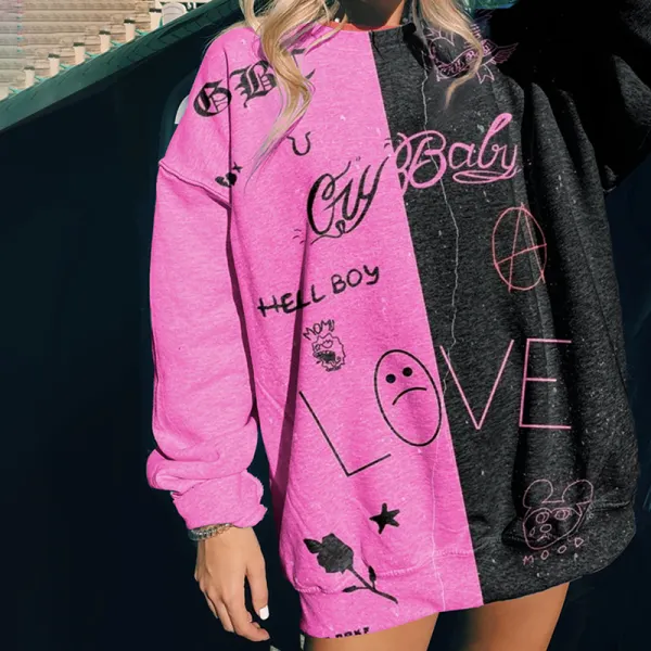 Vintage basic long sleeve sweatshirt - Leanarea.chimpone.com 