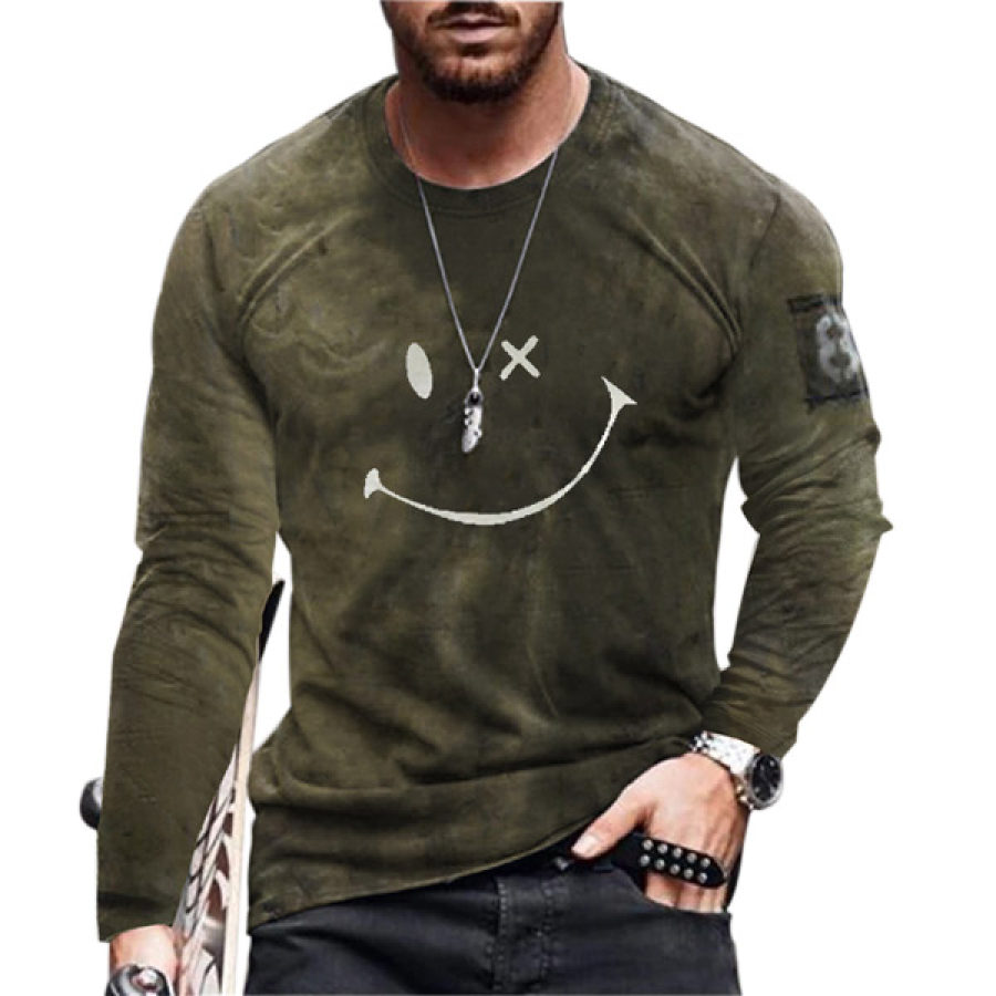 

Casual all-match round neck long sleeve top