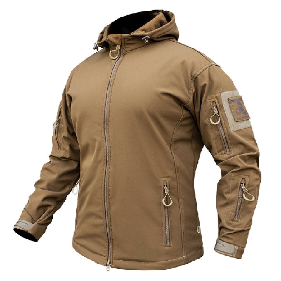 

Men's Outdoor Camping Hiking Mountaineering Leisure Plus Velvet Jacket