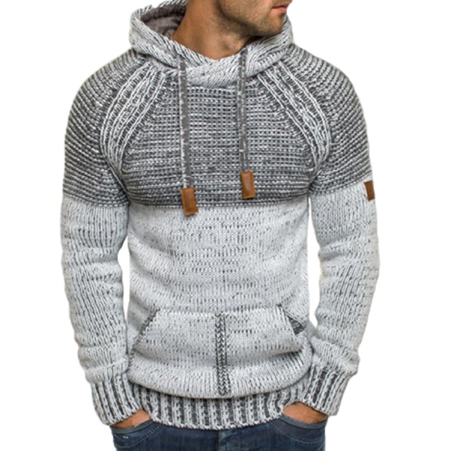 

Fashion Hooded Collar Thick Sweater