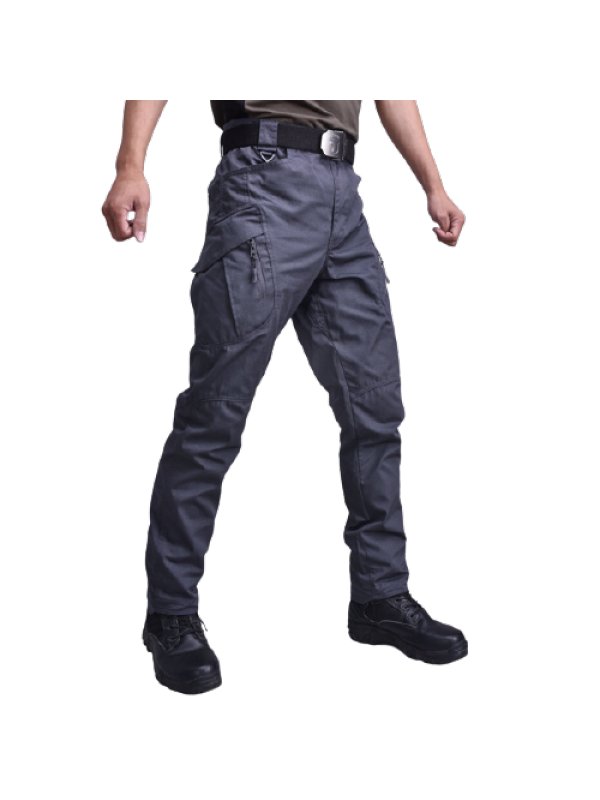 Men's Outdoor Tactical Plaid Fabric IX9 Trousers