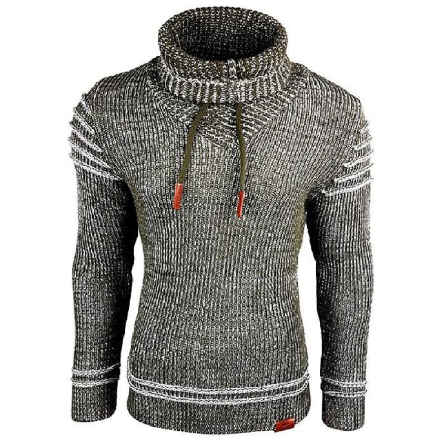 

Men's Warm Slim Turtleneck Sweater