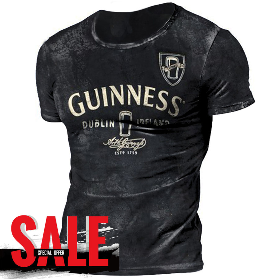 

Guinness Black Beer Mens Printed T-shirt