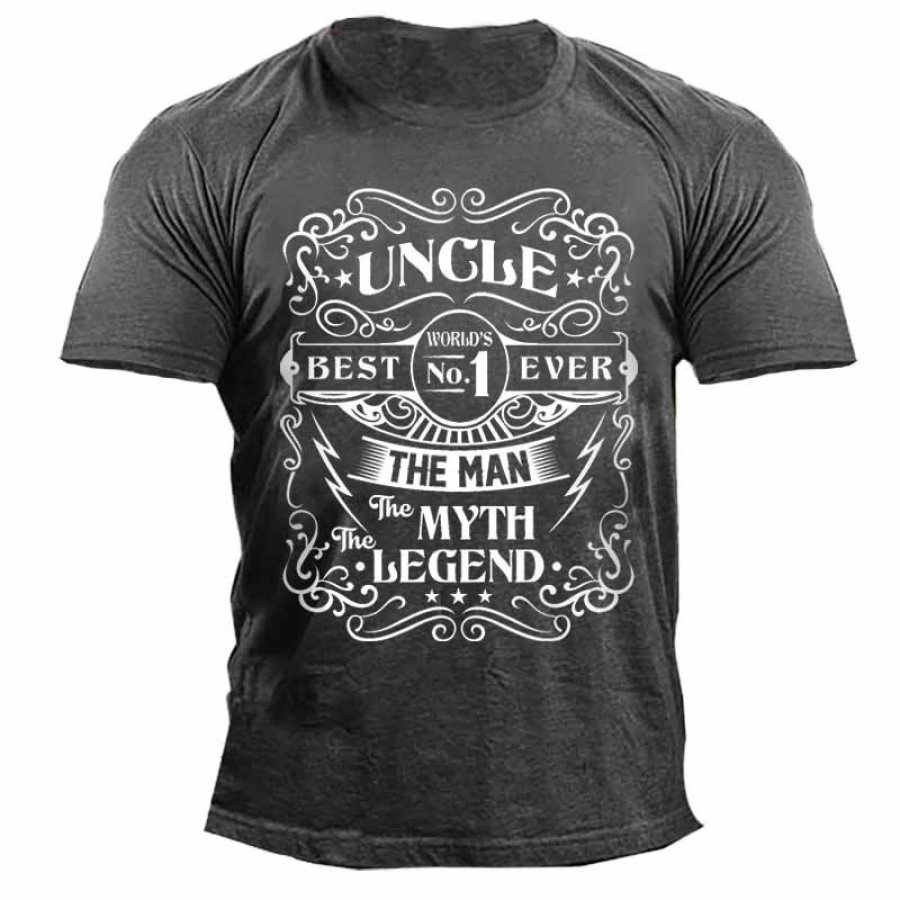

Men's Outdoor Uncle The Man The Myth The Legend Cotton T-Shirt
