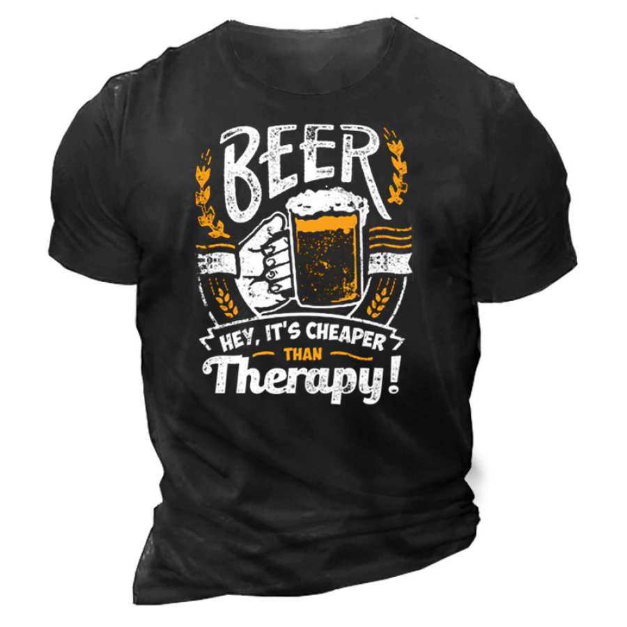 

Men's Beer Fun Cotton Print T-Shirt