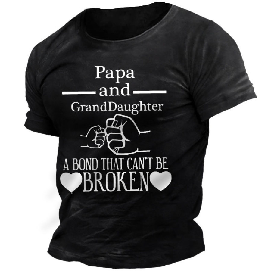 

Papa And Granddaughter Men's Short Sleeve T-Shirt