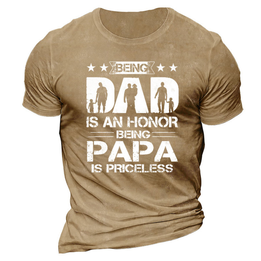 

Papa Men's Cotton Short Sleeve T-Shirt