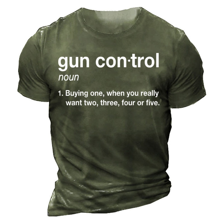 

Gun Control Men's Short Sleeve T-Shirt