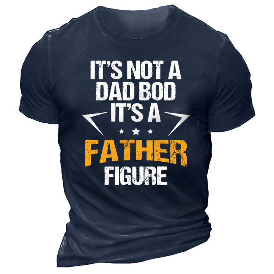 

Men's It's A Father Figure Print Cotton T-Shirt